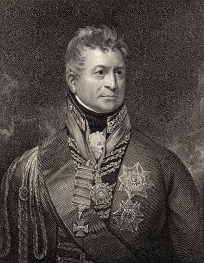 Sir Thomas Picton, graviert von Peltro William Tomkins (1760-1840), aus 